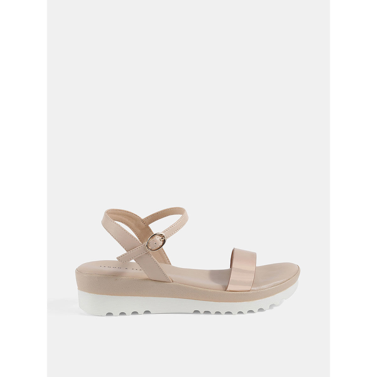 Buy Lemon Pepper Rose Gold Casual Sandals Online