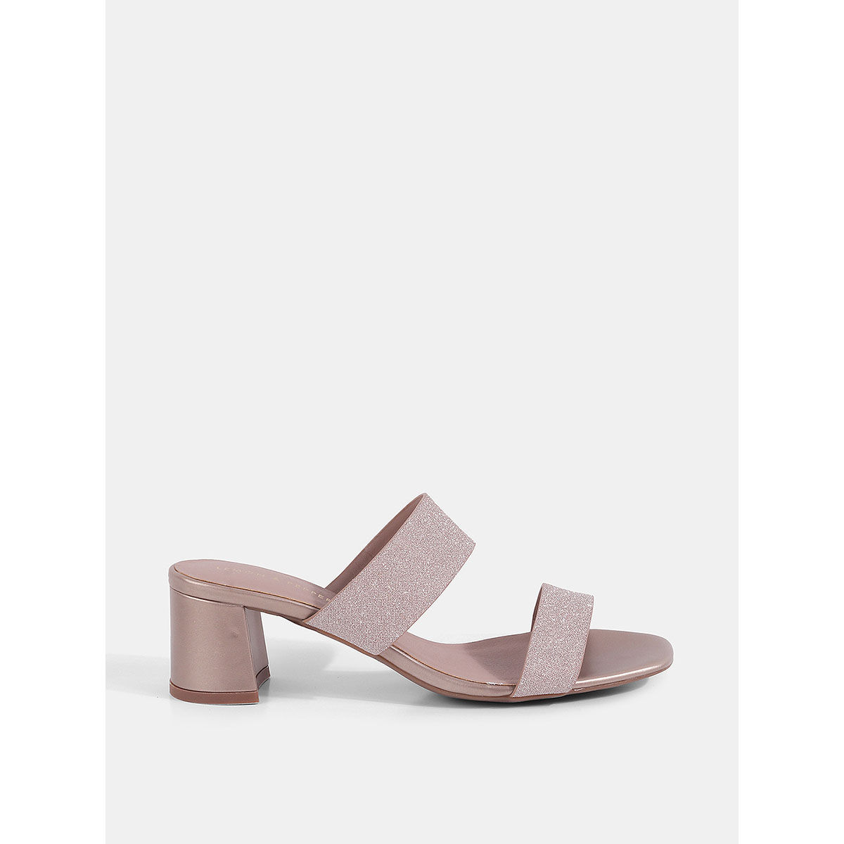 Buy Lemon Pepper Rose Gold Heels Sandals Online