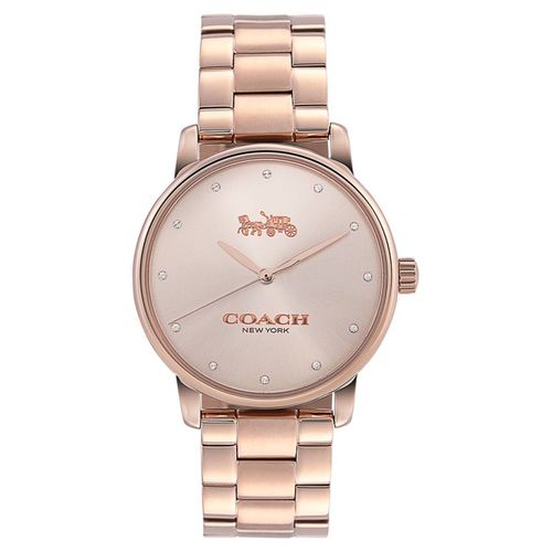 Coach Watches Grand Rose Gold Toned Stainless Steel Ladies Watch Nco14502929