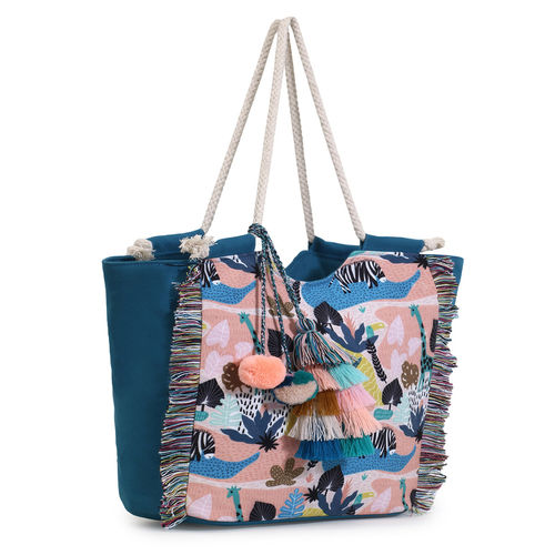 Anekaant Animal Blue & Multicolor Polycotton & Canvas Quirky Digital  Printed Tote Bag: Buy Anekaant Animal Blue & Multicolor Polycotton & Canvas  Quirky Digital Printed Tote Bag Online at Best Price in