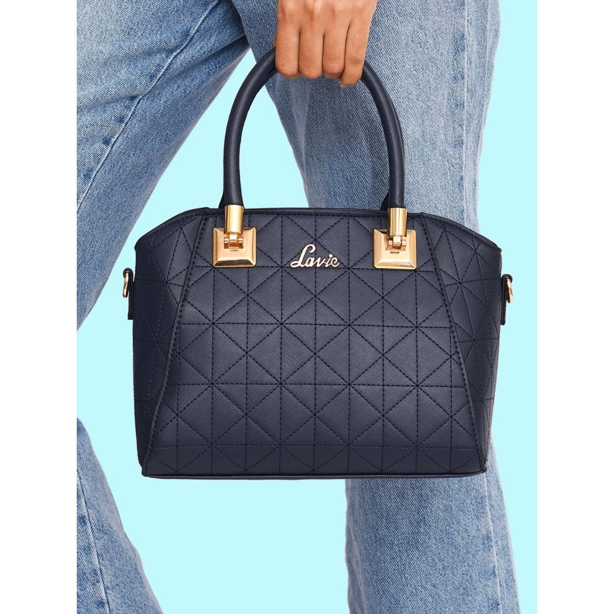 Buy LAVIE Women Blue Tote Navy Online @ Best Price in India