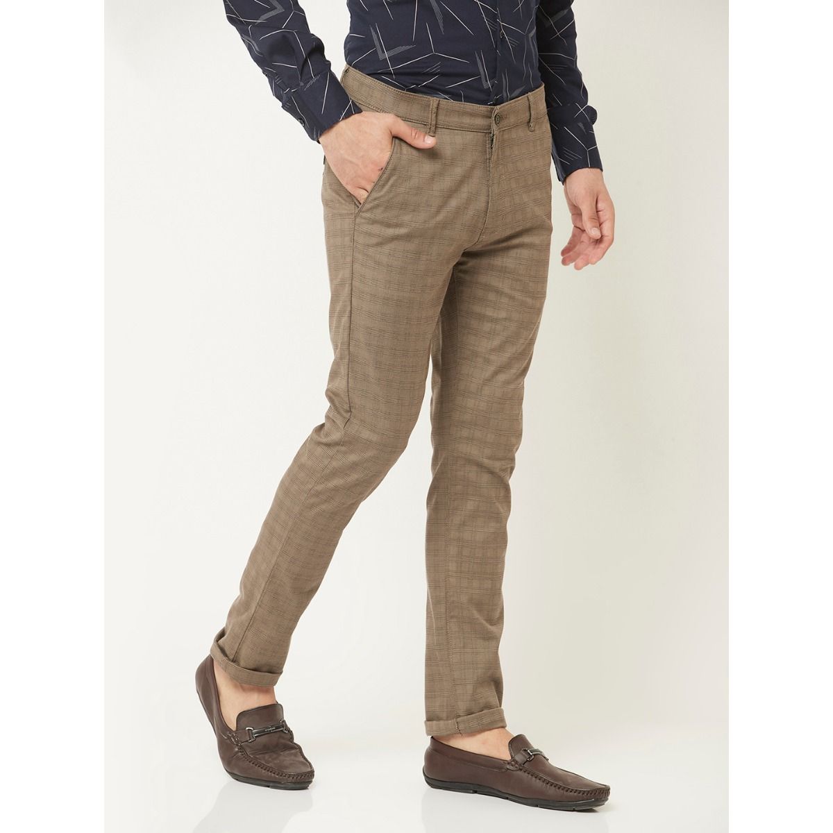 Buy online Crimsoune Club Men Textured Fawn Chino Trousers from Bottom Wear  for Men by Crimsoune Club for ₹799 at 61% off | 2024 Limeroad.com