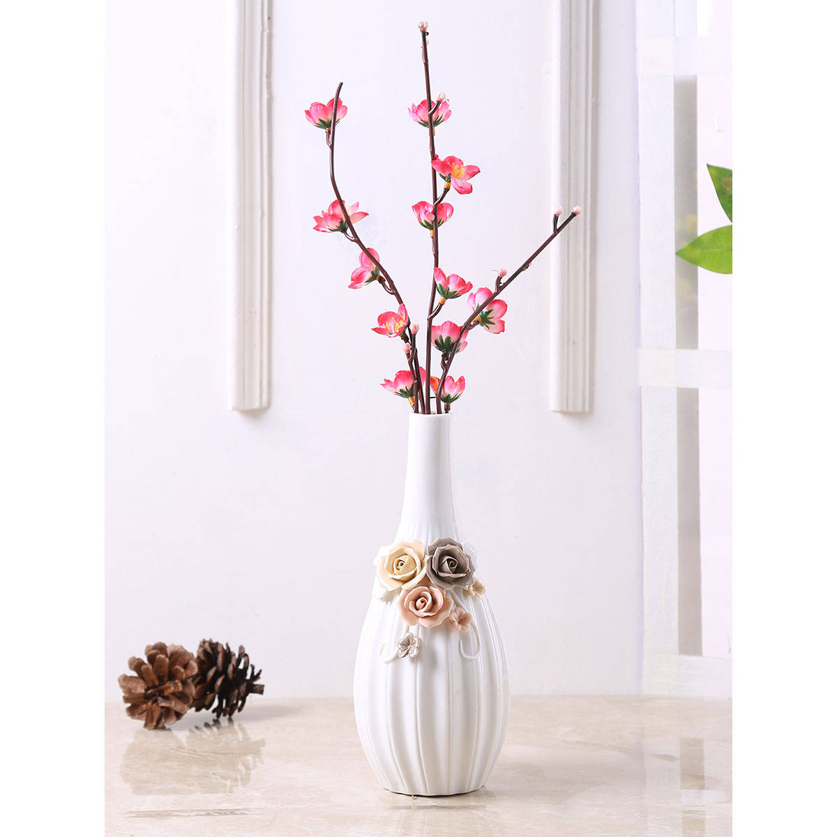Tayhaa Floral Delight Fine Ceramic Handcrafted Vase