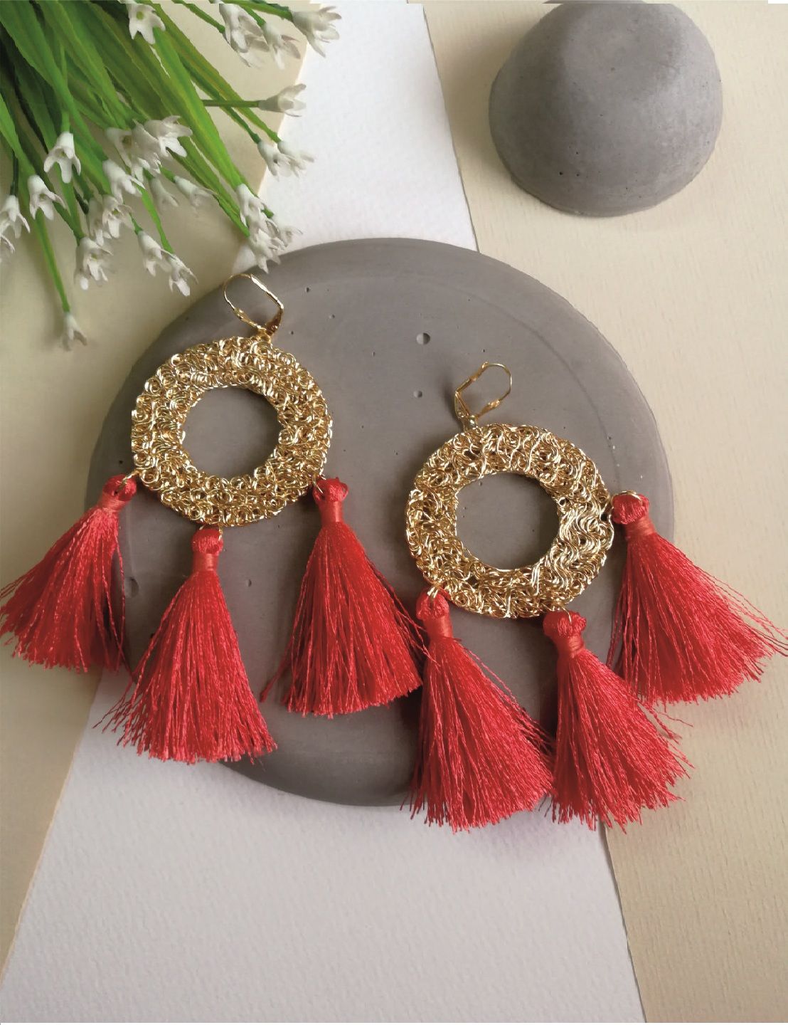 Adorable Coral Pearl Ear Studs  Buy Real Coral Jewellery Online