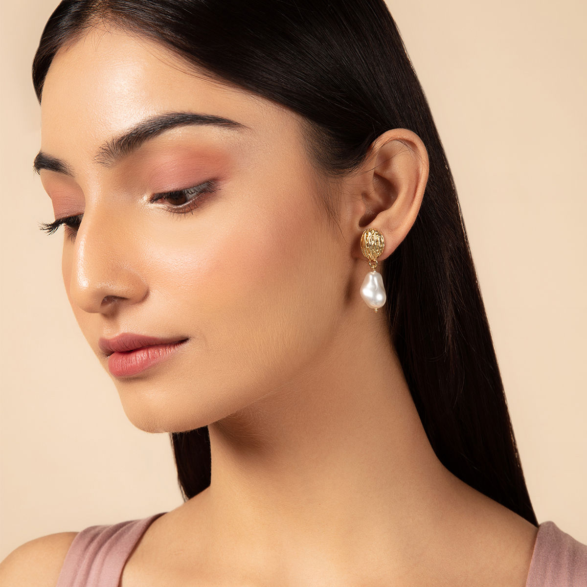 MIXT by Nykaa Fashion Pearl Stud With Peach Shaped Drop Earrings Buy MIXT  by Nykaa Fashion Pearl Stud With Peach Shaped Drop Earrings Online at Best  Price in India  Nykaa
