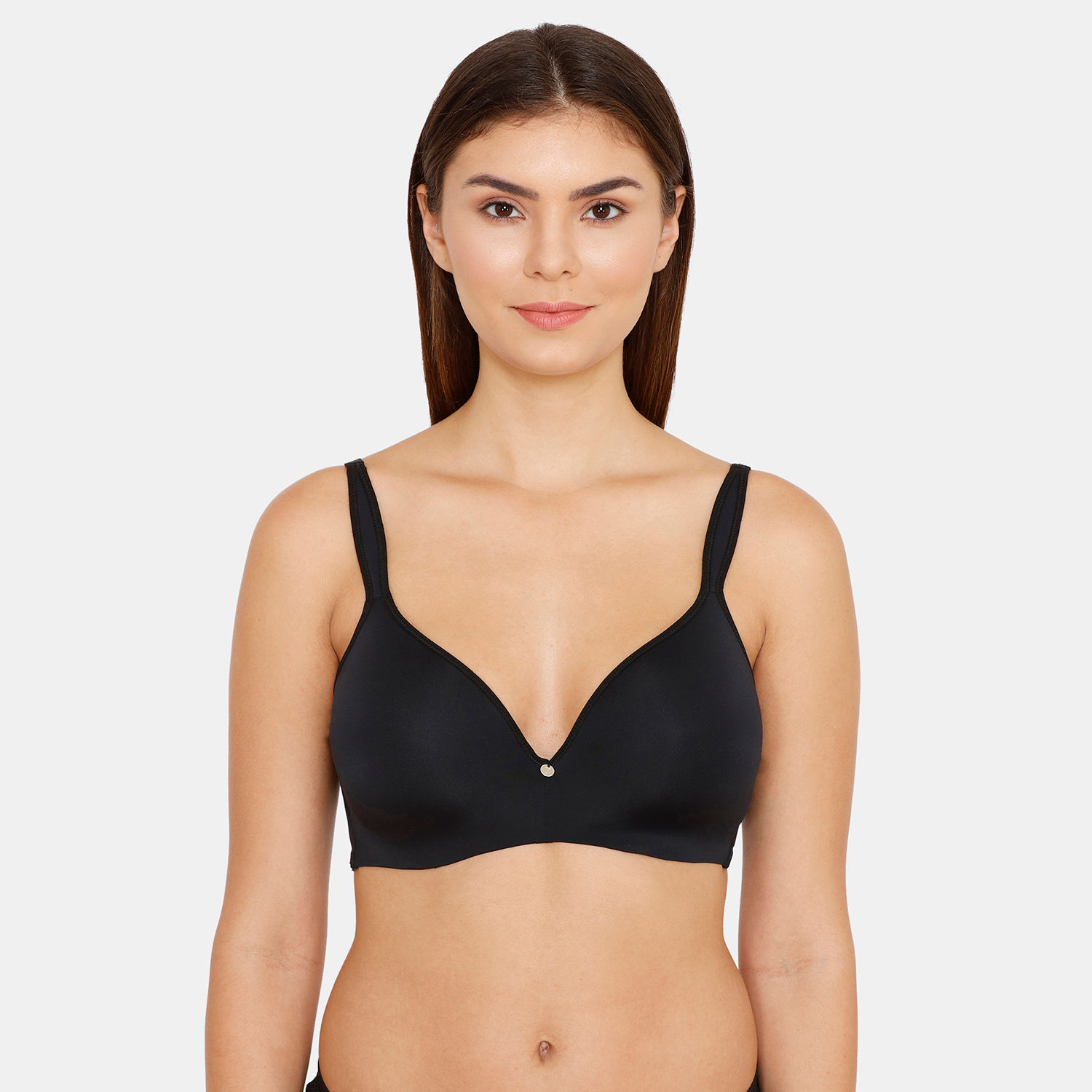 Buy Zivame Padded Wirefree T-Shirt Bra - Anthracite (40C) Online