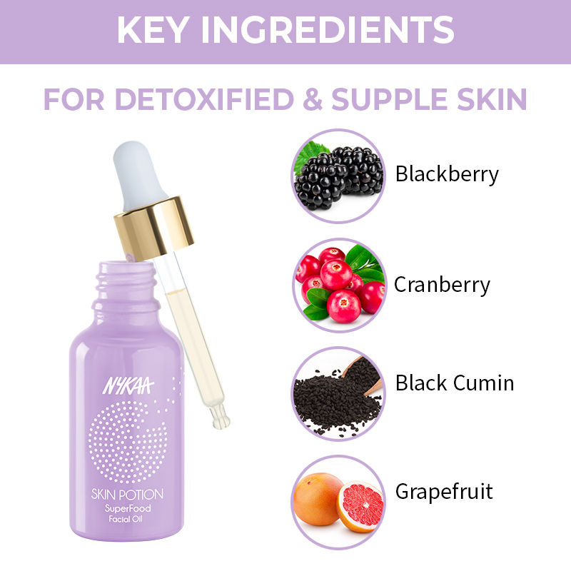 Nykaa Naturals Skin Potion Superfoods Hydrating Skincare Face Oil with