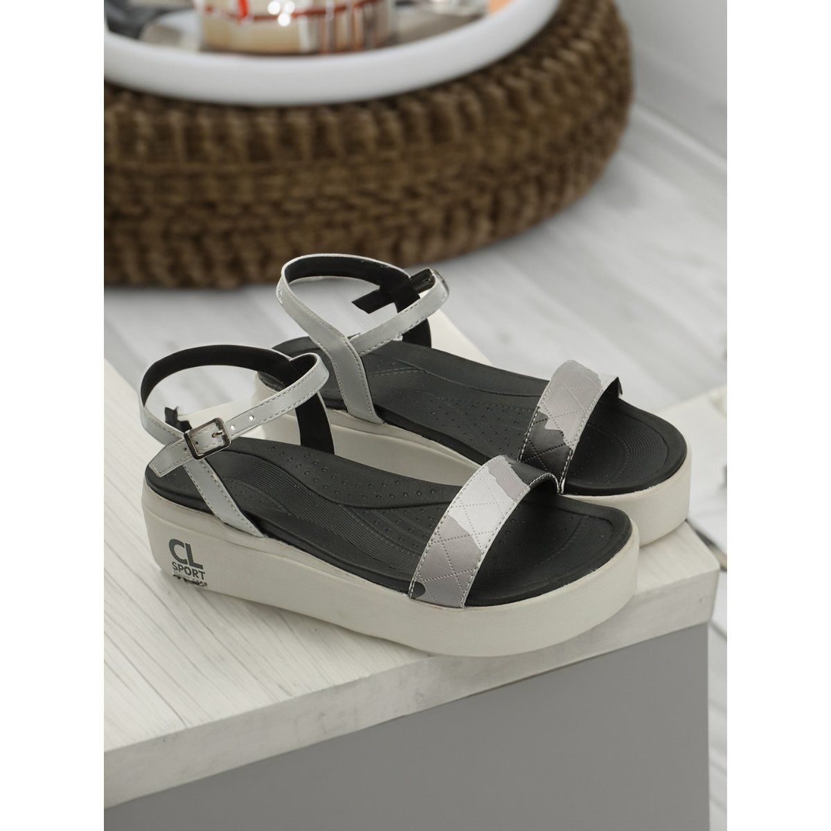 Buy online Grey Synthetic Back Strap Sandals from Sandals and Floaters for  Men by Striker for ₹830 at 45% off | 2024 Limeroad.com