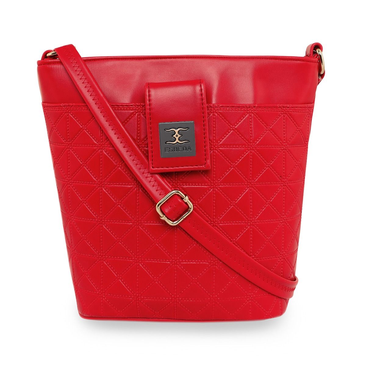Buy ESBEDA Rose Gold Color Solid Pattern Top Handle Handbag for Women online