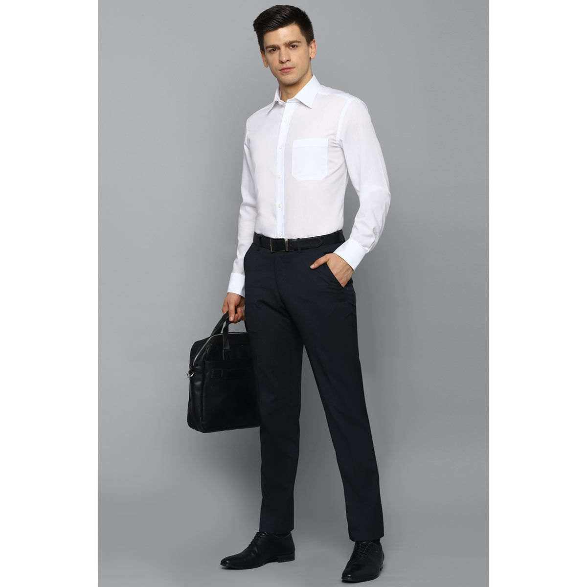 Buy Louis Philippe Black Trousers Online  742740  Louis Philippe