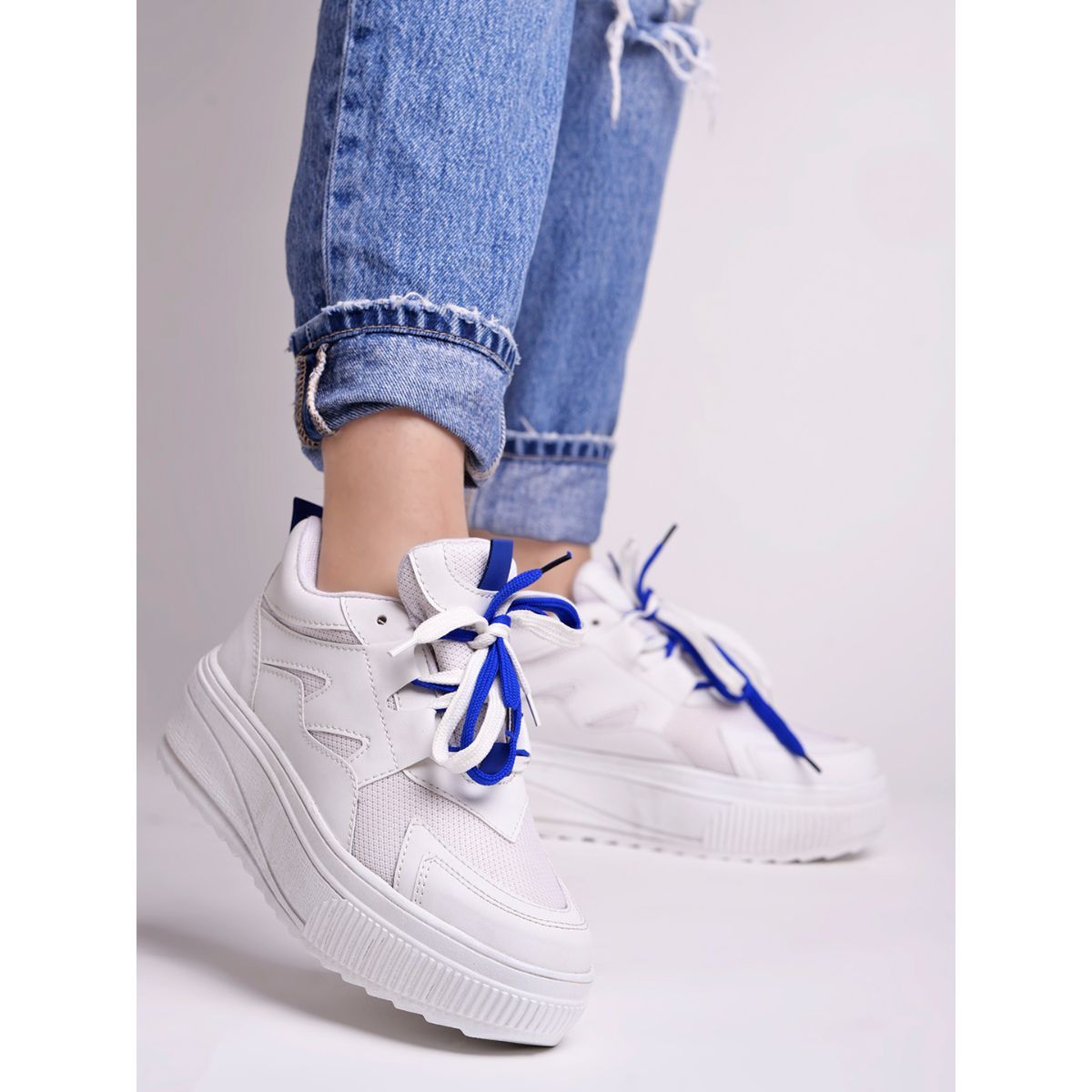 Buy Shoetopia Smart Casual White Sneakers for Women Online