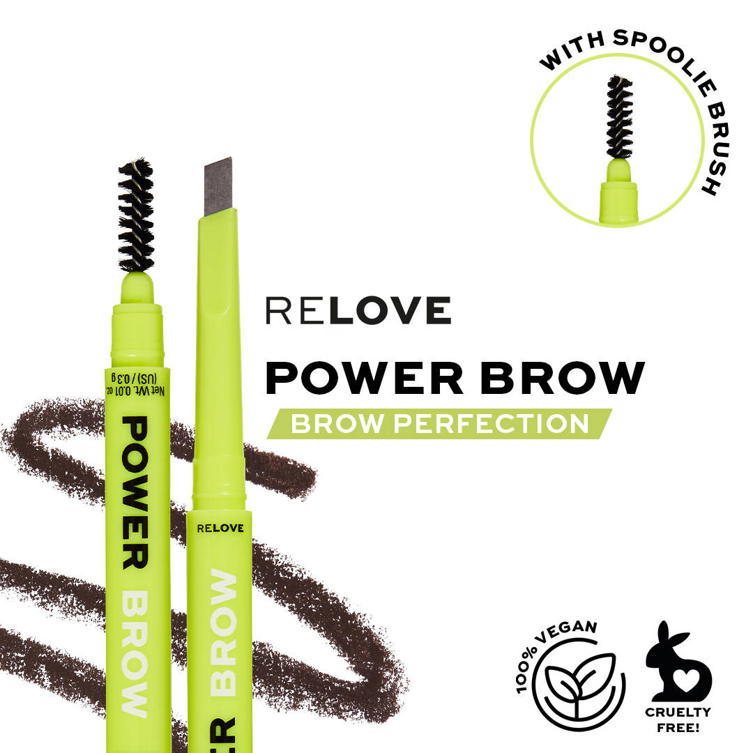 Revolution Relove Power Brow Pencil Dark Brown