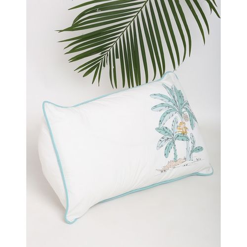 Fabindia Aangan Cotton Printed Single Pillow Cover (17 x 27 inch)