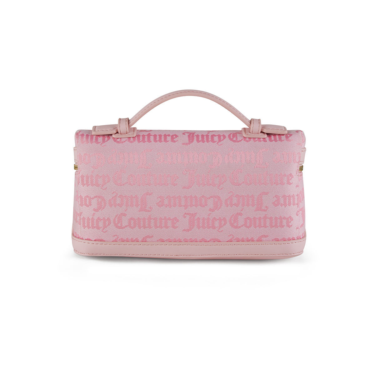 Buy Juicy Couture Women Pink Jacquard Typography Stacci Baguette