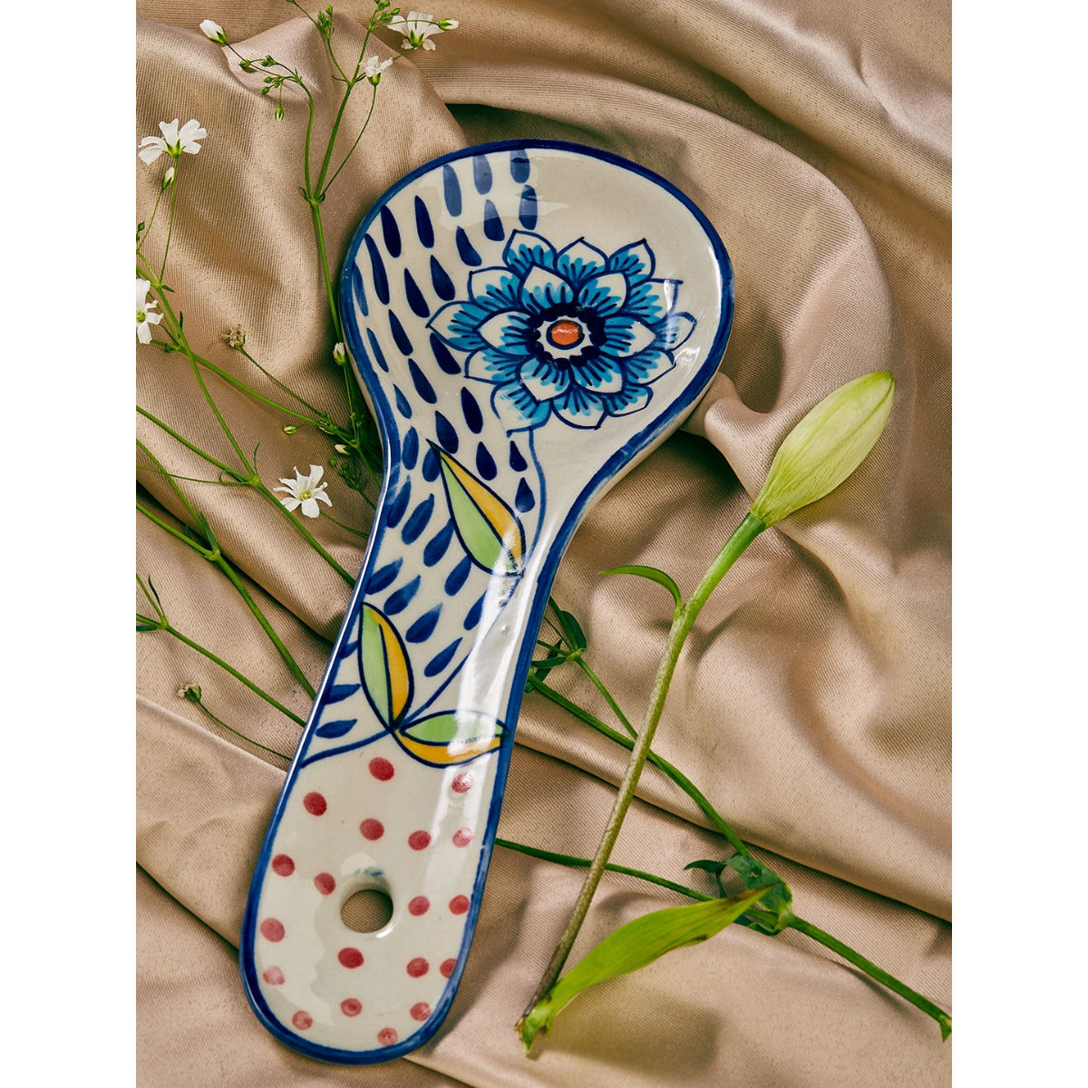 The Wishing Chair Wild Indigo Handpainted Spoon Rest Buy The Wishing