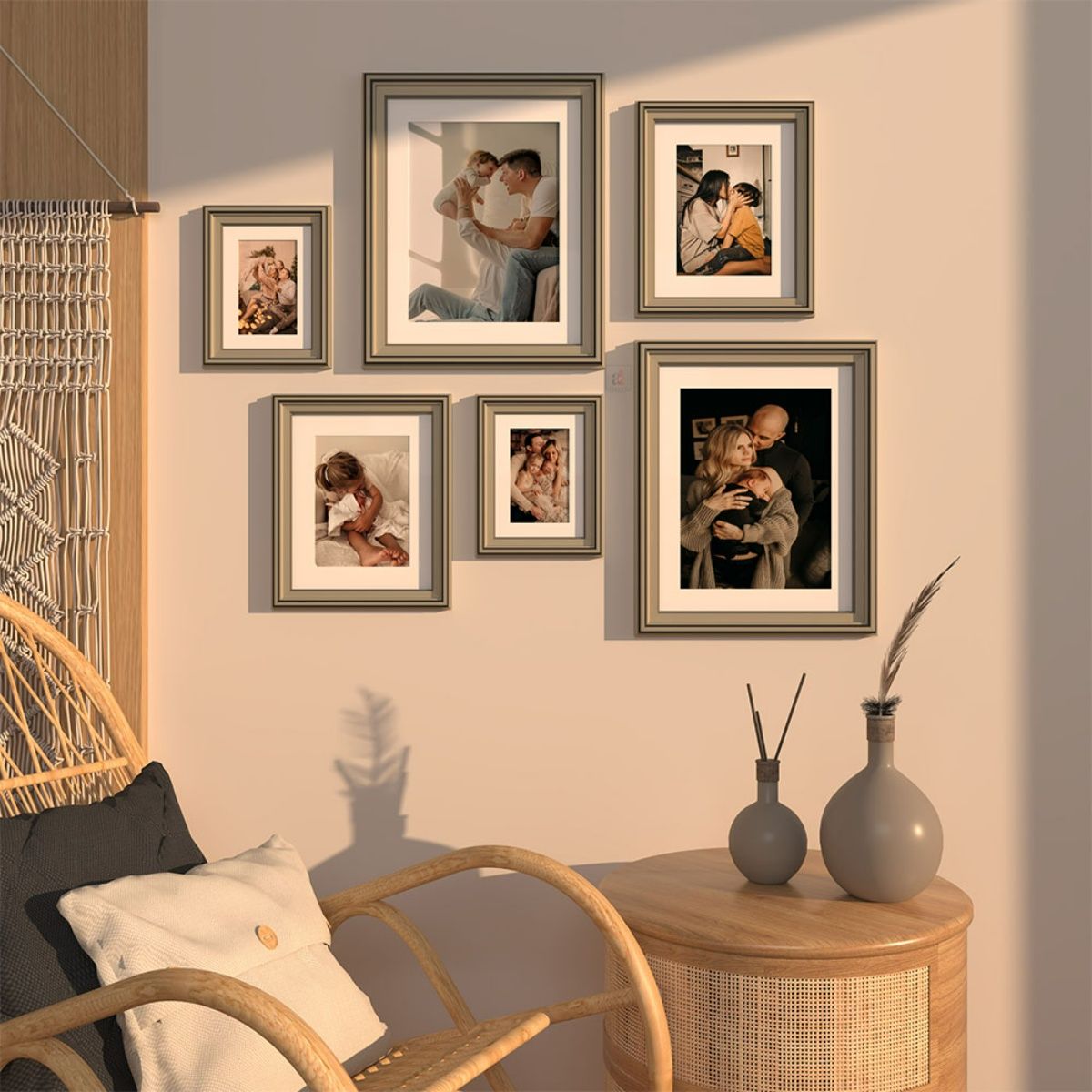 Art Street Set of 6 Amour Wall Photo frame Home office Room ...