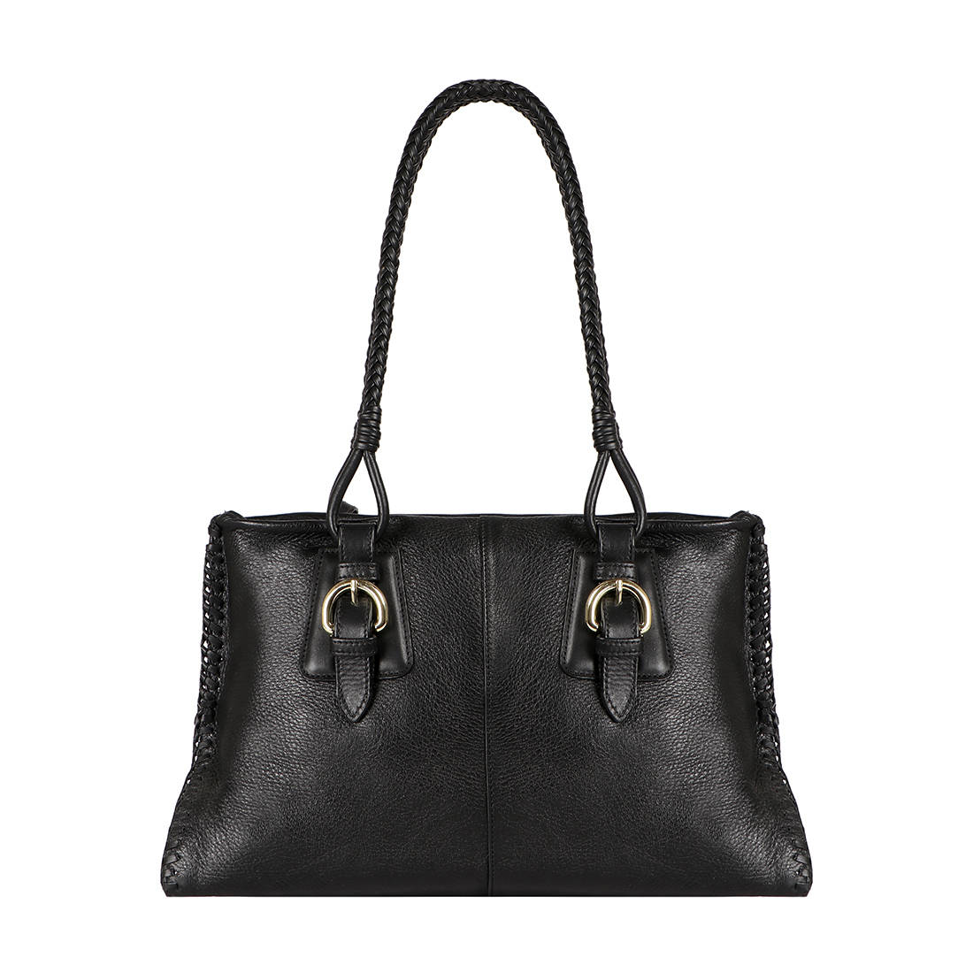 Buy Hidesign Ural Black Leather Women Hand Bag Online