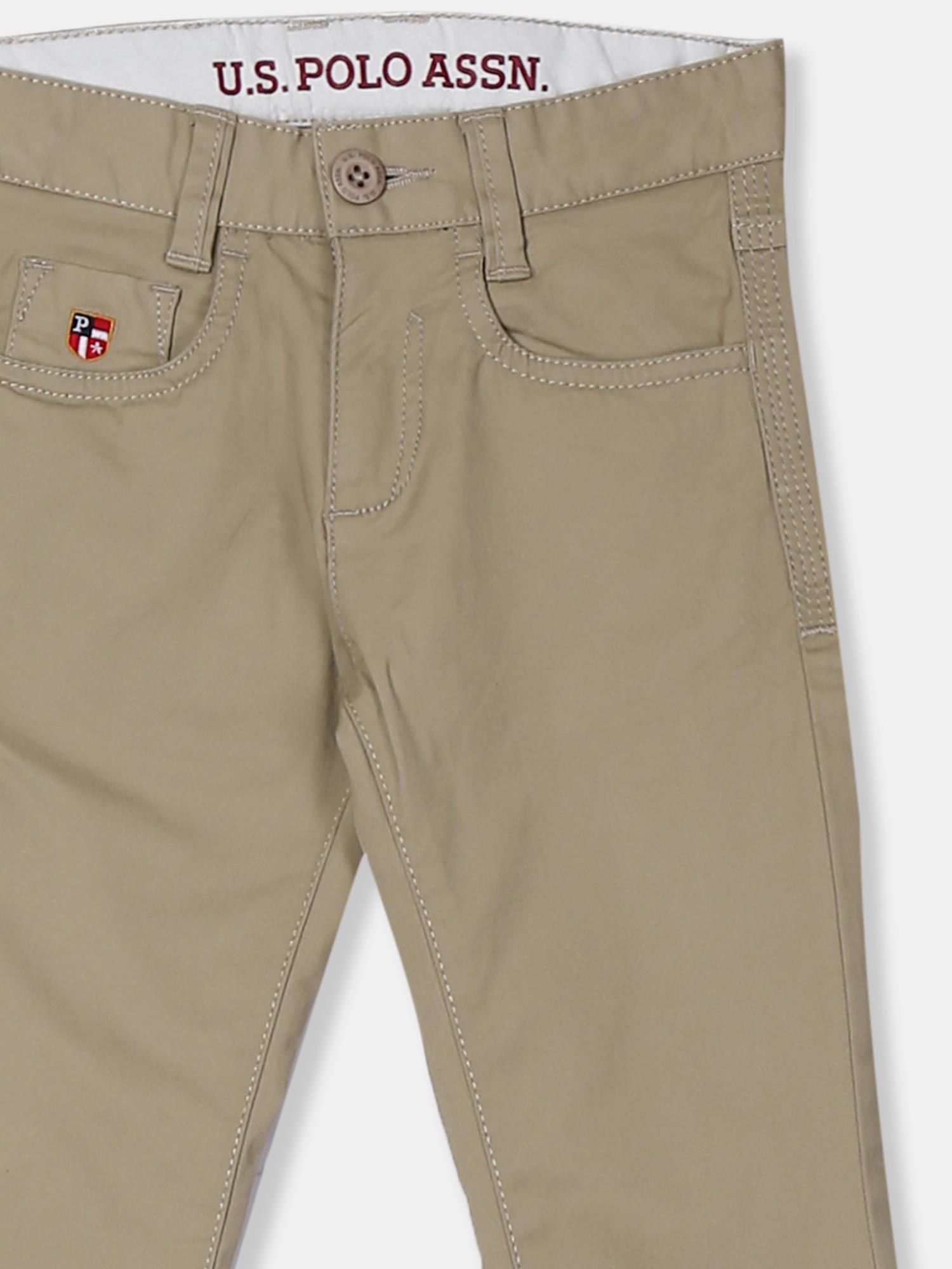 Buy US Polo Assn Olive Green Cotton Regular Fit Trousers for Mens Online   Tata CLiQ