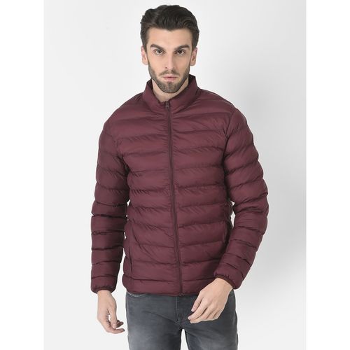 Buy CRIMSOUNE CLUB Men Puffer Jacket In Wine Color Online