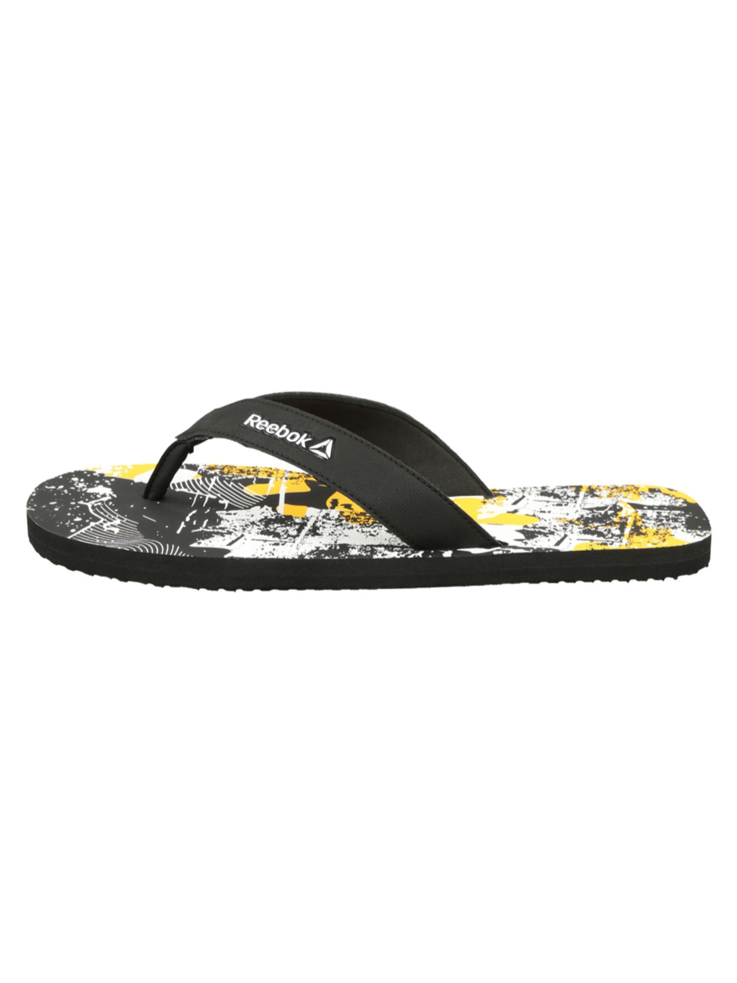 Reebok black flip discount flops