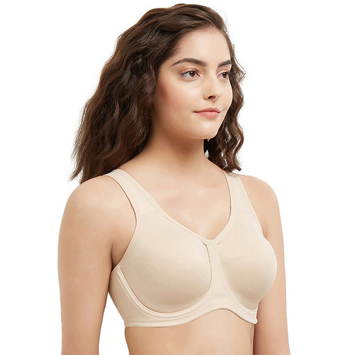 Wacoal Sport Non-Padded Wired Full Coverage Full Support High Intensity  Sports Bra - Beige (34C)