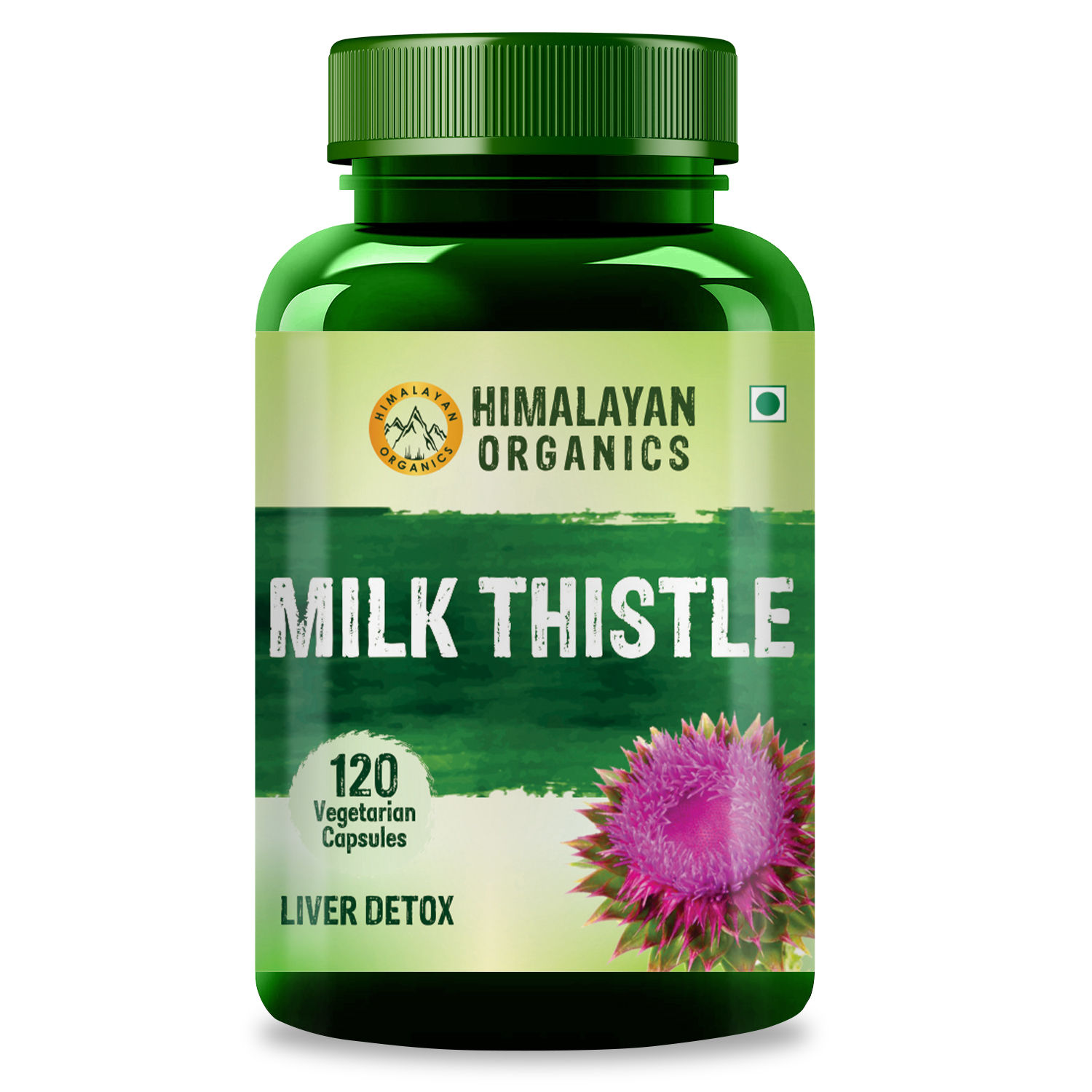 Himalayan Organics Milk Thistle Extract Silymarin 120 Veg Capsules