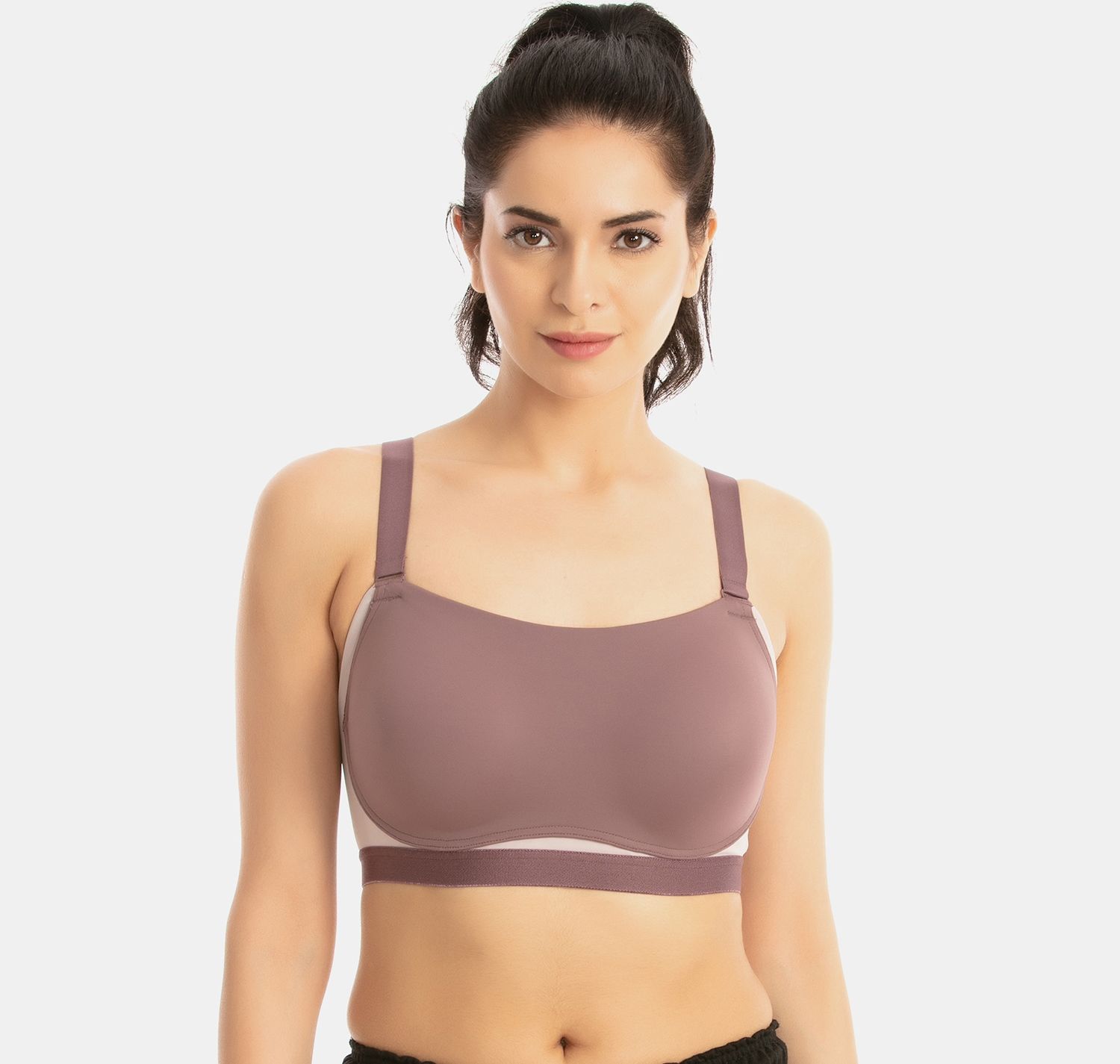 Buy online Purple Striped Sports Bra from lingerie for Women by Zivame for  ₹319 at 65% off