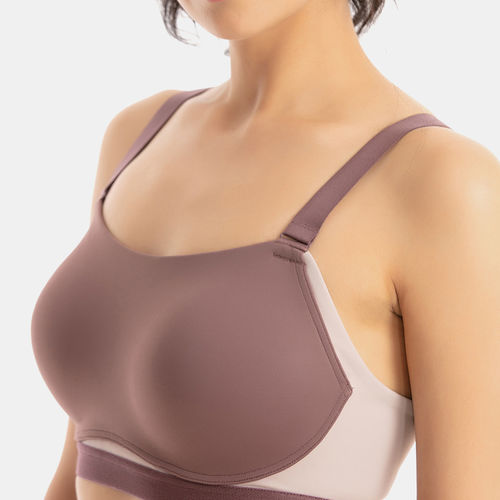 Buy online Beige Solid Sports Bra from lingerie for Women by Zelocity By  Zivame for ₹1299 at 35% off