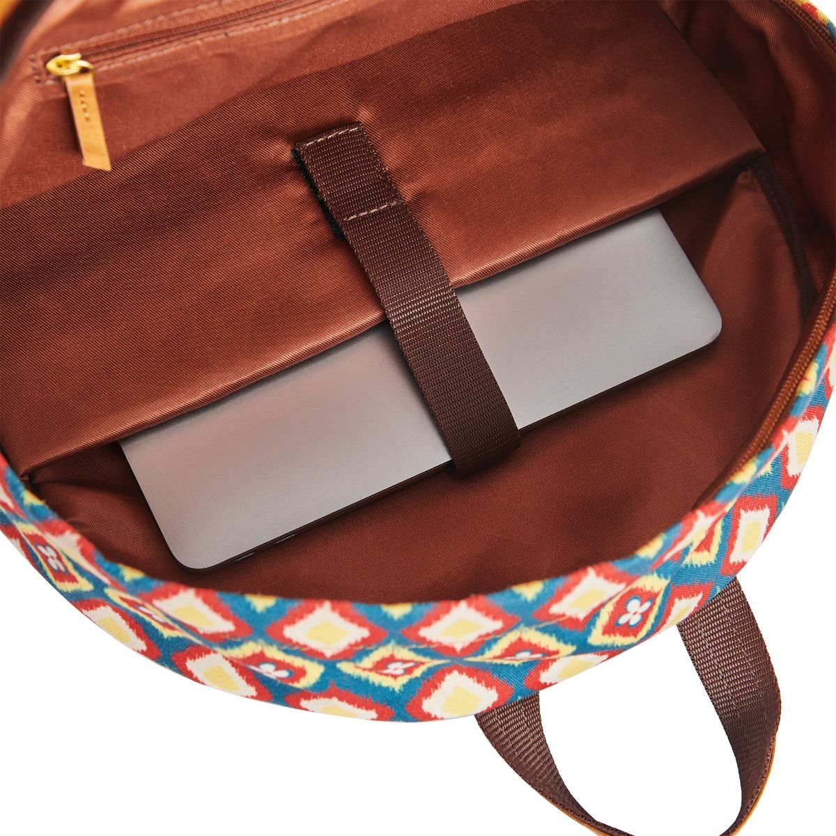 Buy Teal by CHUMBAK Teal By Teal by CHUMBAK Ikkat Glow Laptop Backpack