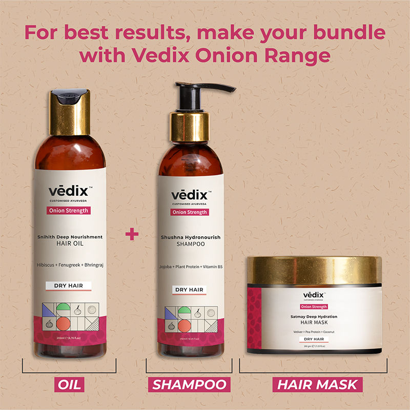 Vedix Onion Hair Oil Dry Hair Snihith Deep Nourishment Anti Hair