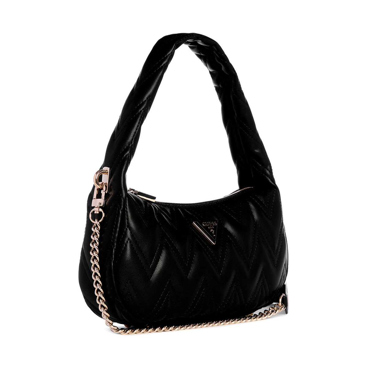 ショルダーバッグ・ポシェット Guess EDA Soft Quilted Hobo Shoulder Bag HO3A3A12 Buy Guess Black Quilted Eda Top Zip Shoulder Bag Online