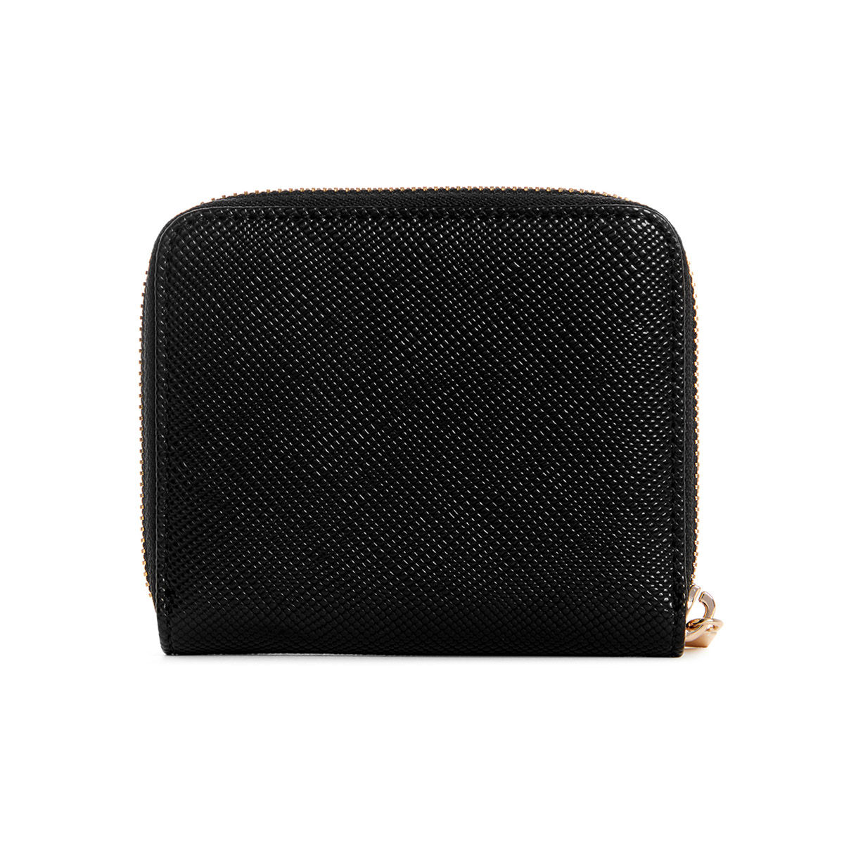 Buy Guess Black Textured Laurel Small Zip Around Wallet Online