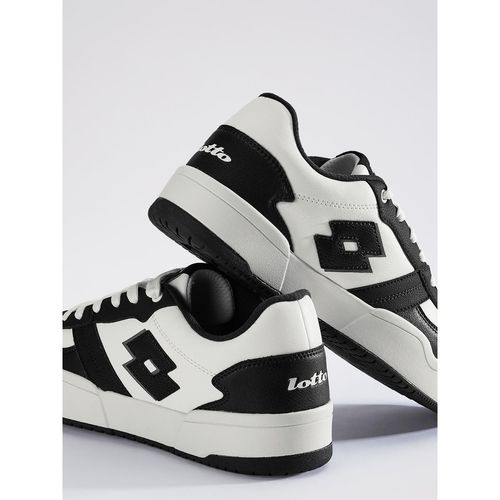 Buy LOTTO Hoop Star Citta White Black Sneakers for Women Online - Main Image