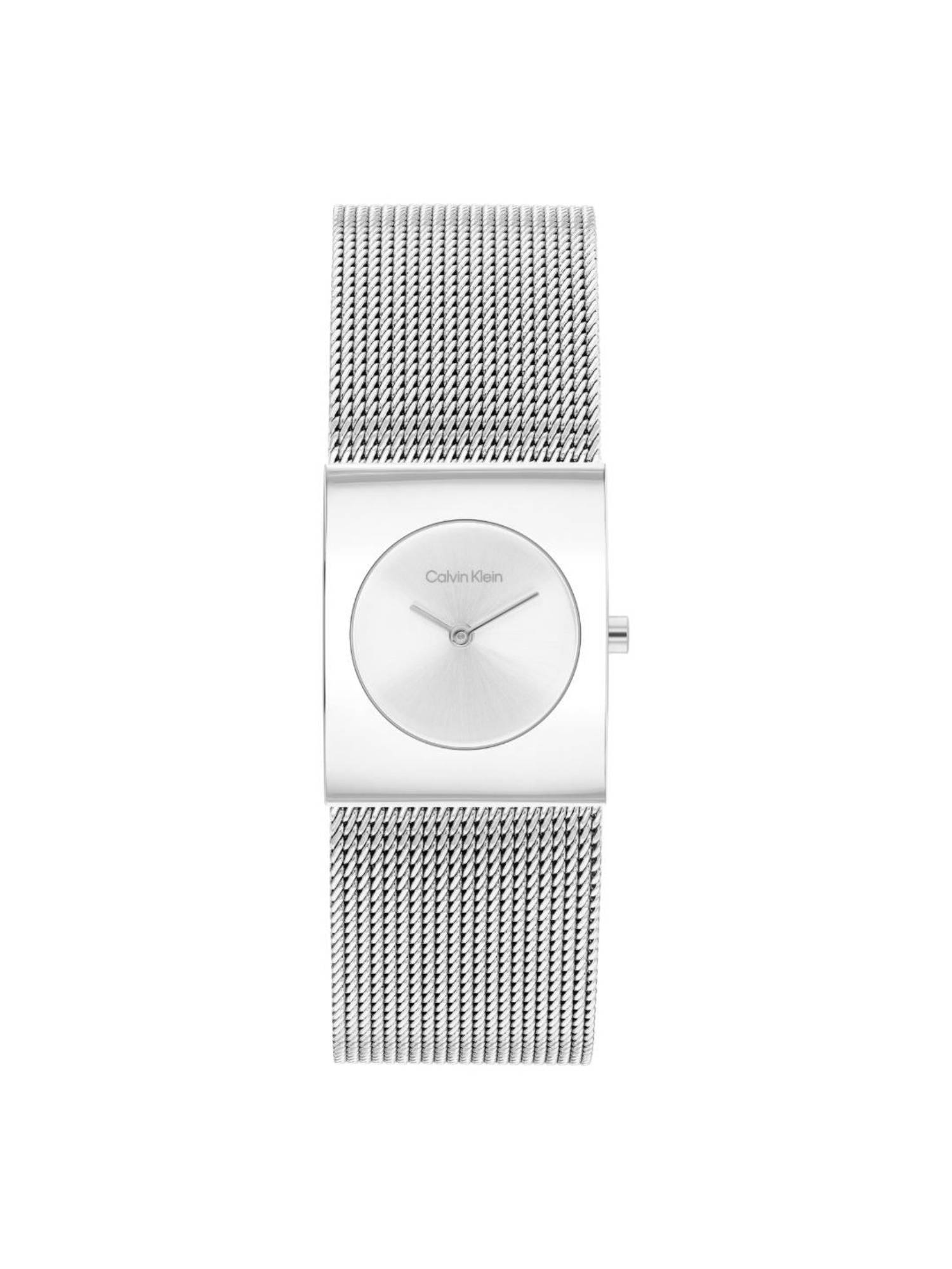 Calvin Klein Pulse Silver 21.5 mm Dial Women Analog Watch (25100135) (M)