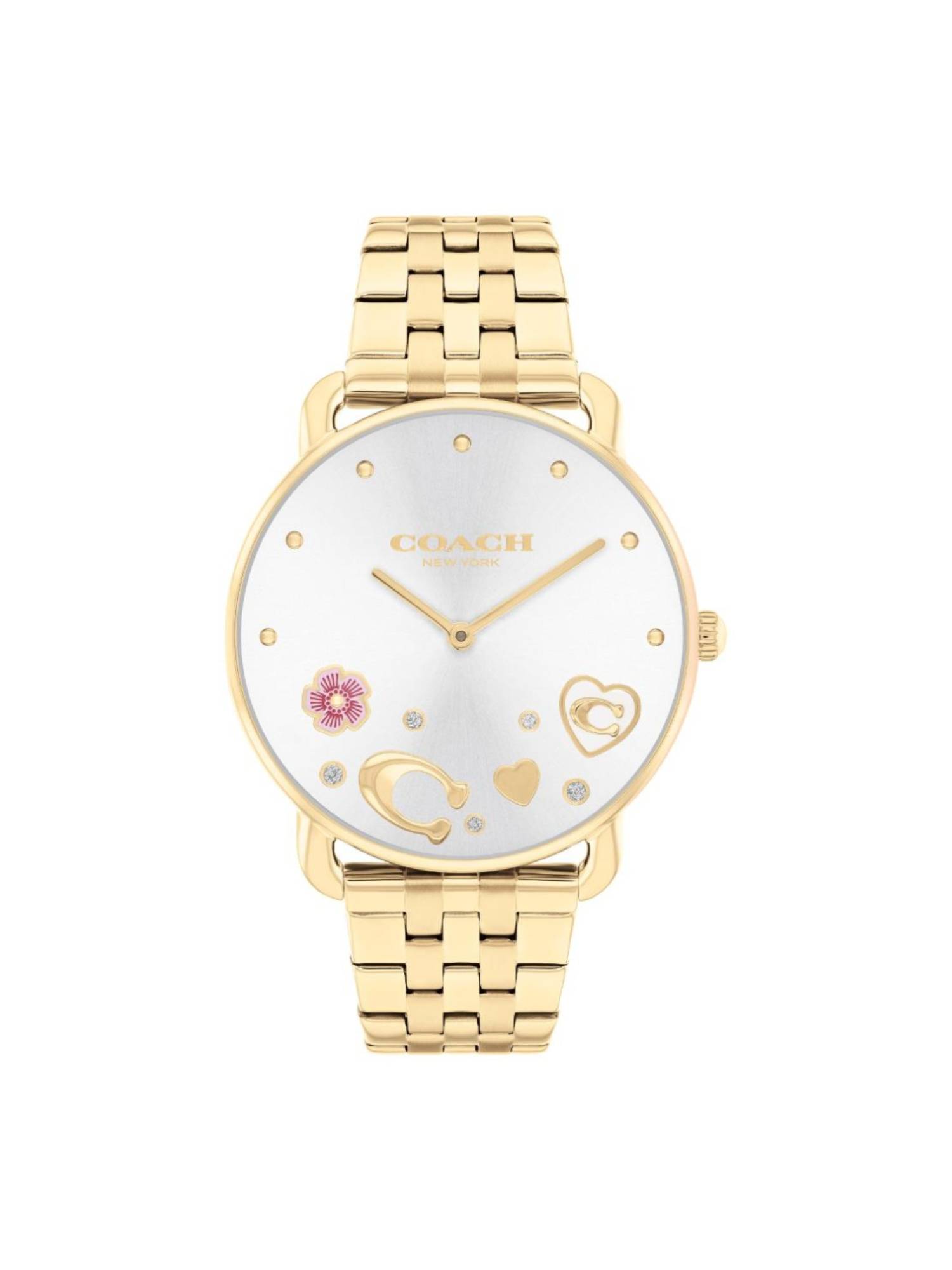 Coach Elliot White 36 mm Dial Women Analog Watch (14504349) (M)