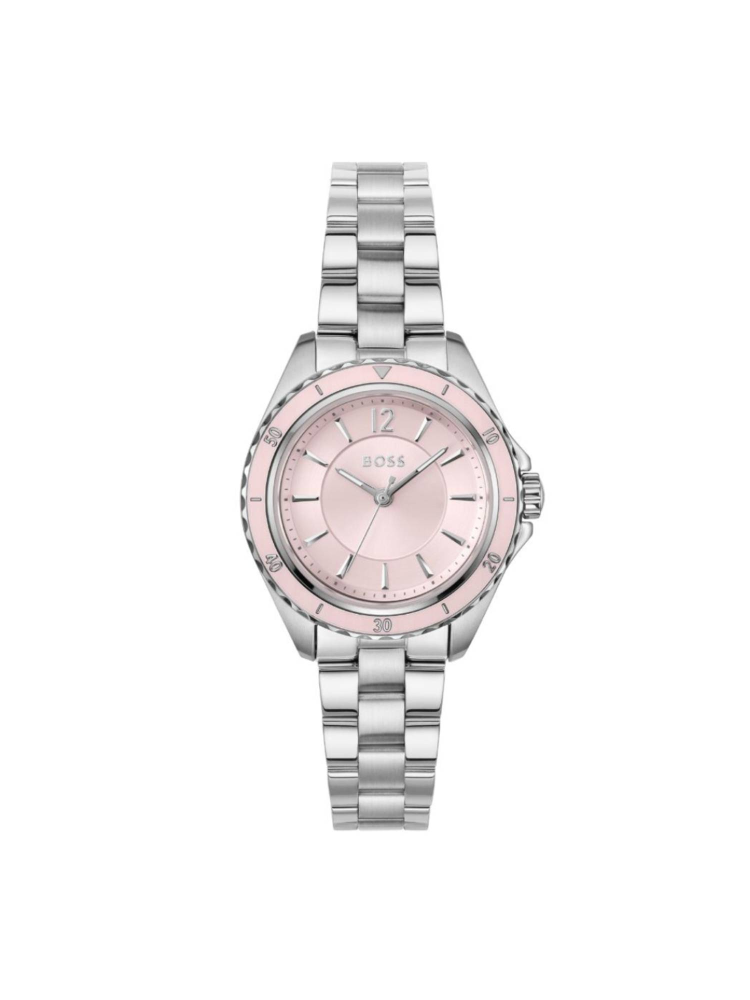 Boss Sage Aqua Qtz Basic 30 mm Pink Dial Women Watch (1502847) (M)