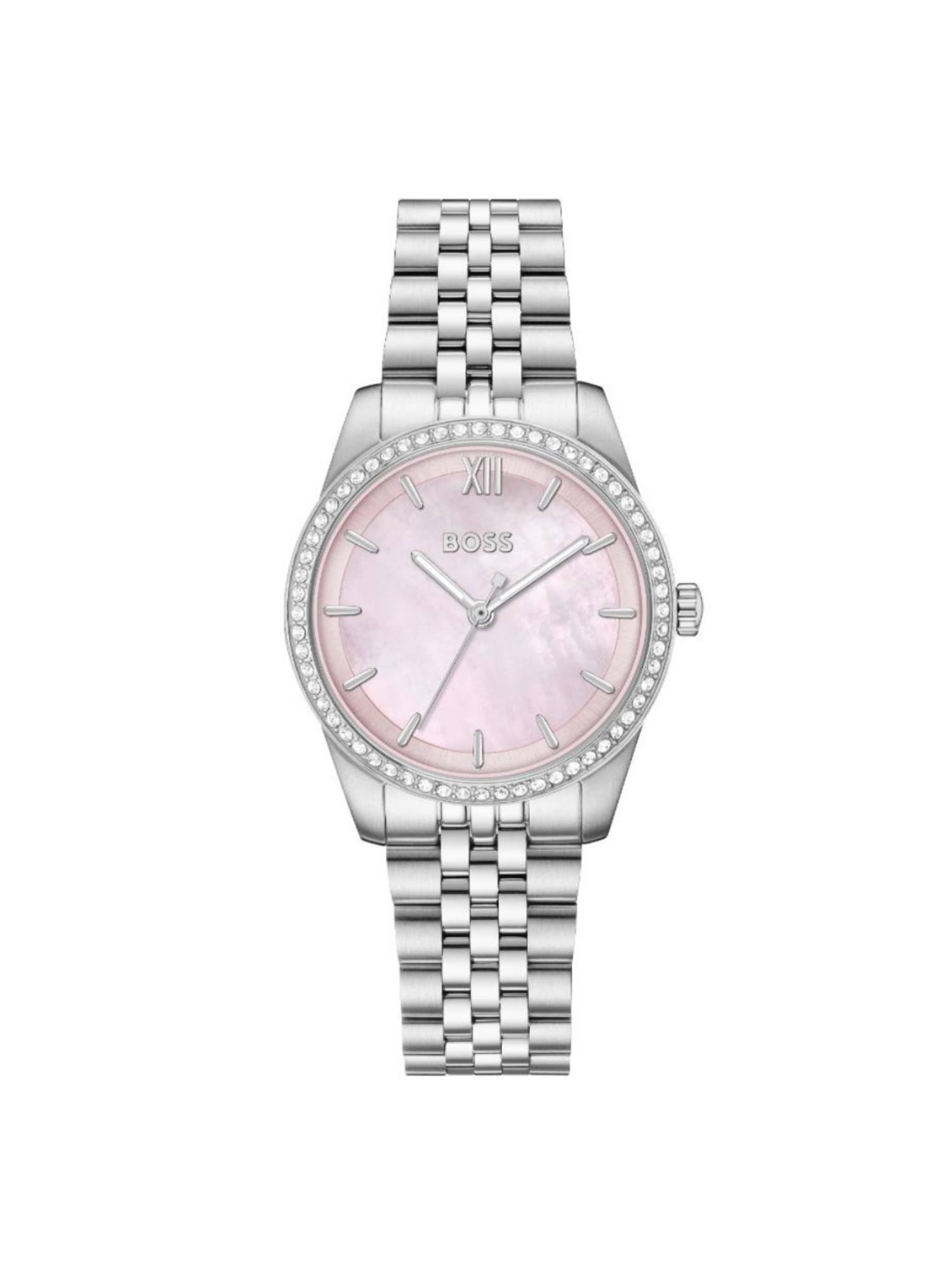 Boss Graceful Qtz Basic 32 mm Pink Dial Women Watch (1502866) (M)