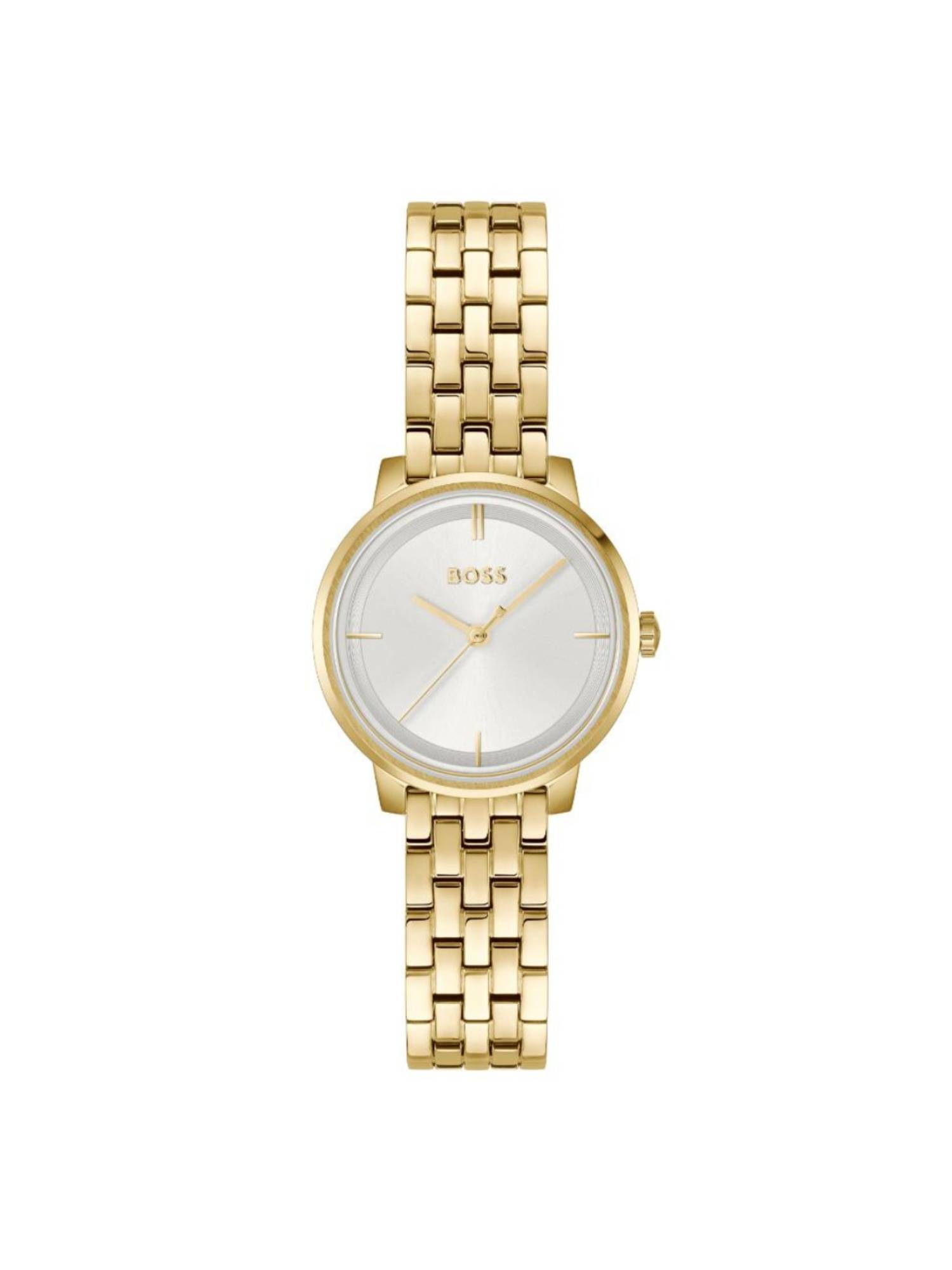 Boss Lucia Qtz Basic Slim 28 mm White Dial Women Watch (1502835) (M)