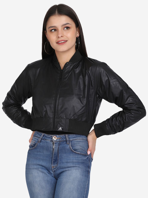 Aesthetic Bodies Women's Bomber Jacket Black (38)