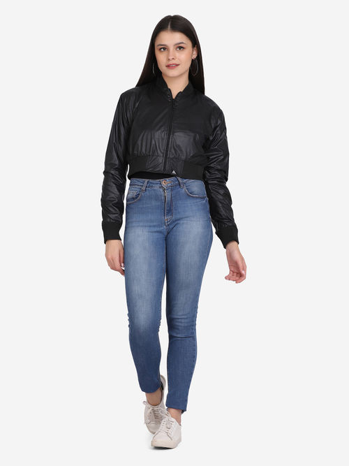 Buy Aesthetic Bodies Women's Bomber Jacket Black Online