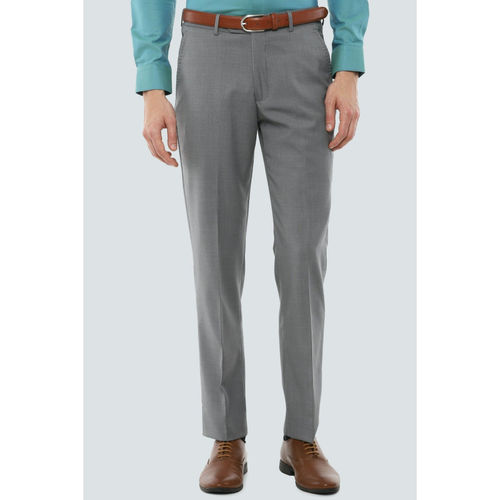 Louis Philippe Formal Trousers : Buy Louis Philippe Men Grey Trousers  Online