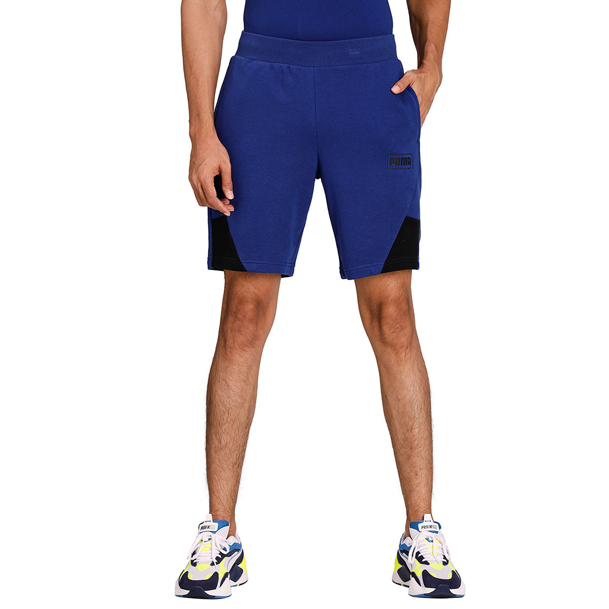 Puma REBEL 9 TR Mens Blue Casual Shorts (M)