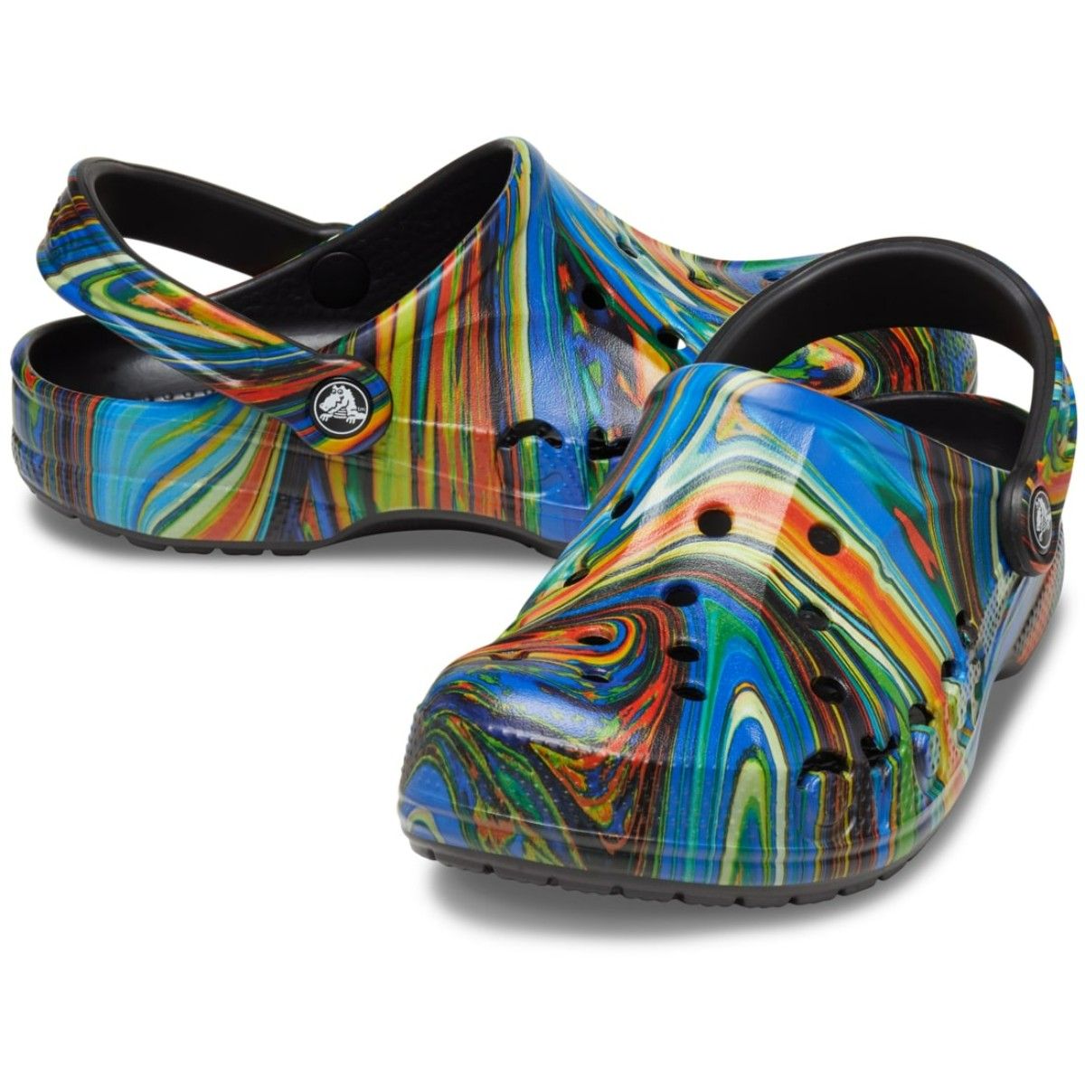 Adult hotsell rainbow crocs