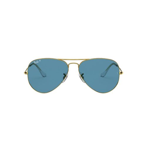 Ray-Ban 0RB3025 Ocean Blue Polarized Icons Aviator (55 mm)