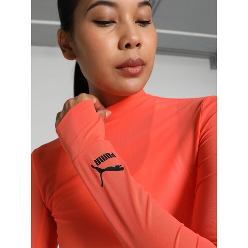 Buy Puma Dare To Long Sleeve Women Orange T-Shirt Online