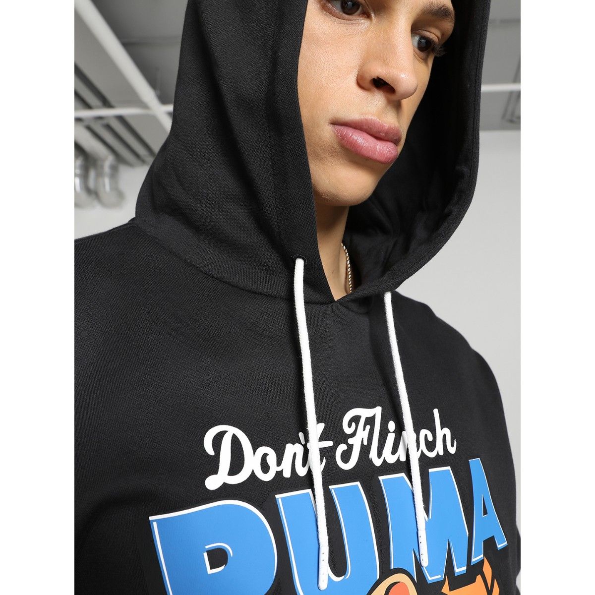 Buy Puma Dylan Men Black Graphic Print Hoodies Online