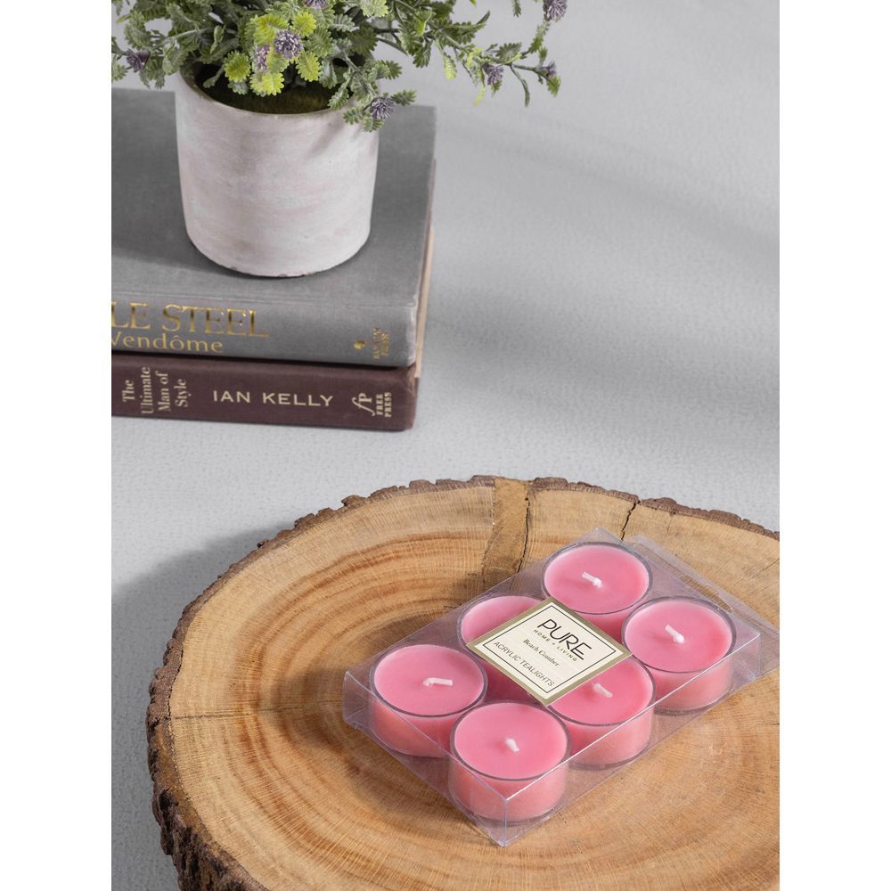 Pure Home + Living Pack of 24 Pink Tealight Candles Buy