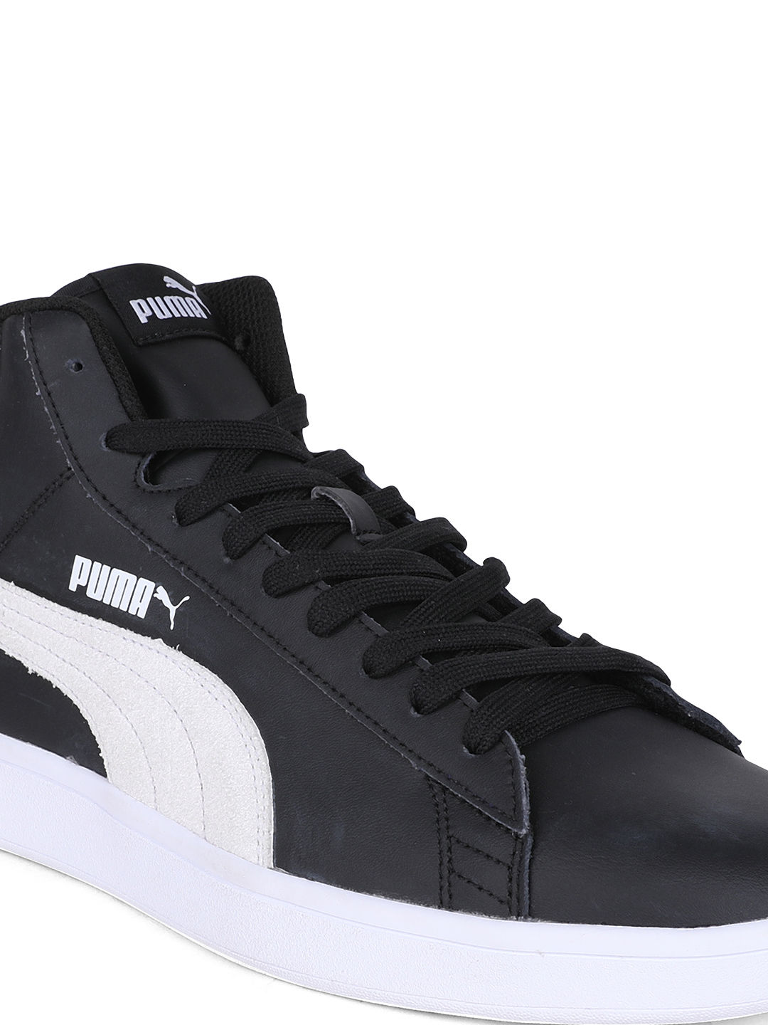 Buy Puma Smash V2 Mid L Unisex Casual Shoes Black Online