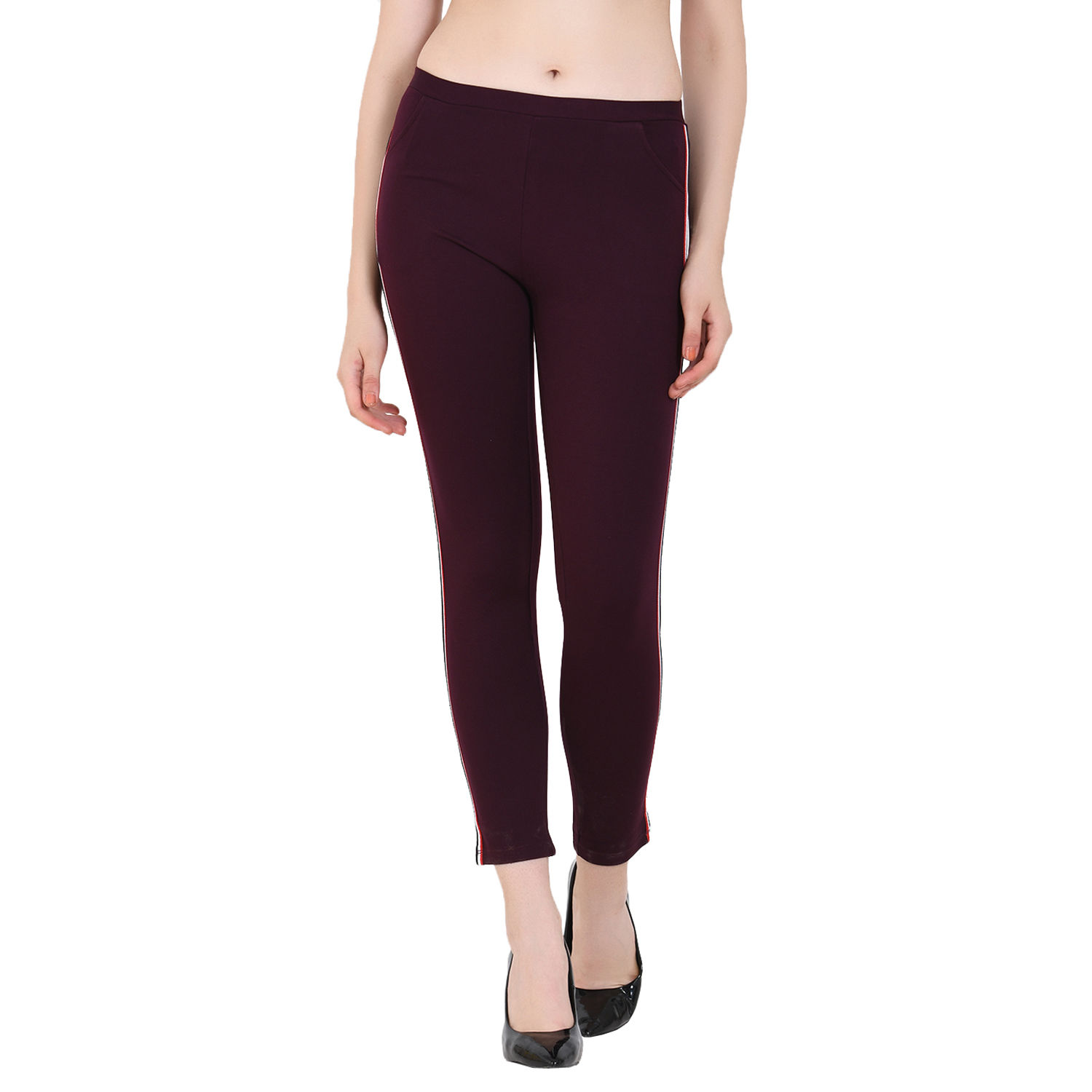 maroon jeggings online