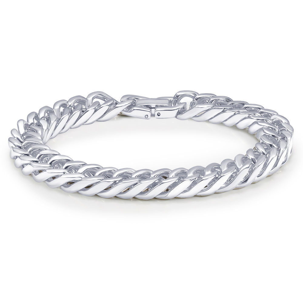 925 Sterling Silver Bracelet. A bracelet is worn around the wrist.